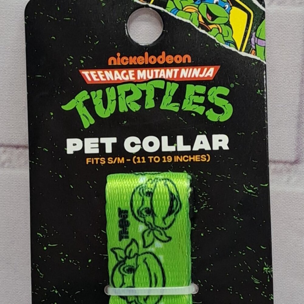 TMNT Teenage Mutant Ninja Turtles All Over Graphics Pet Collar S/M 11"-19" - Picture 2 of 6